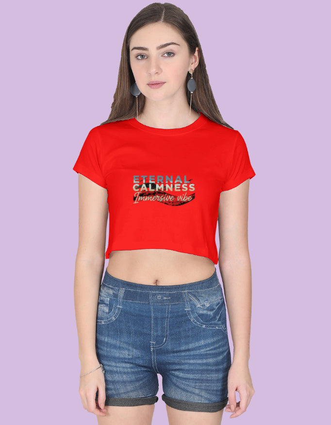 Eternal Calmness Immersive Vibe - Crop Top - Urban Edge
