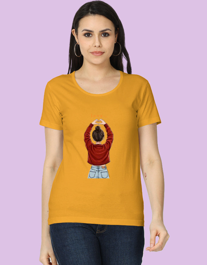 Cute "Love" T-Shirt | Heart Hands Graphic Tee - Urban Edge