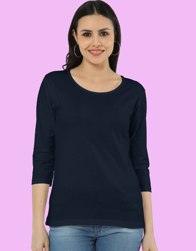 Everyday Casual Solid Tee for Women - Urban Edge