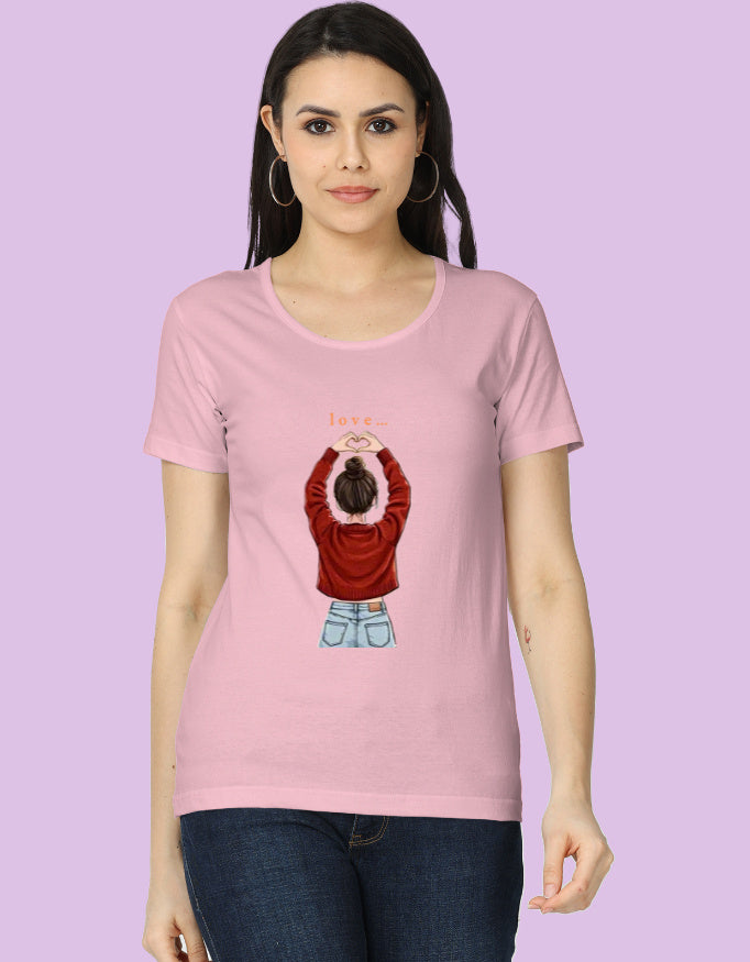 Cute "Love" T-Shirt | Heart Hands Graphic Tee - Urban Edge