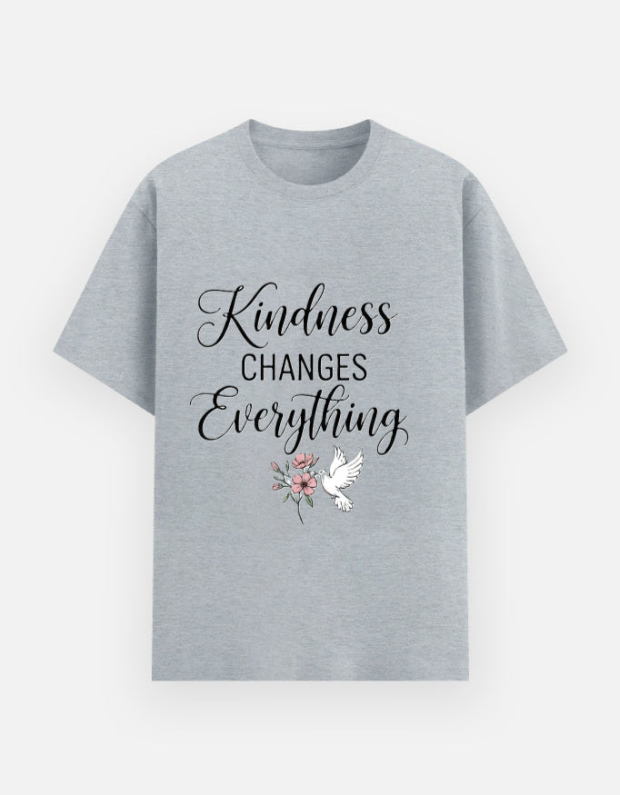 "Kindness changes Everything" Slogan T-Shirt - Urban Edge