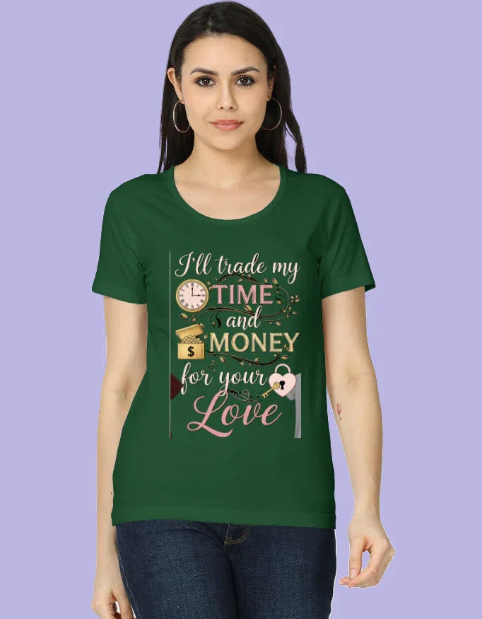 Love Is All You Need - Women's Half Sleeves Printed T-Shirt - Urban Edge
