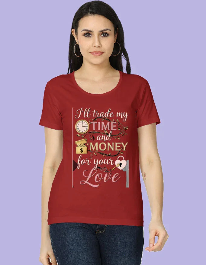 Love Is All You Need - Women's Half Sleeves Printed T-Shirt - Urban Edge