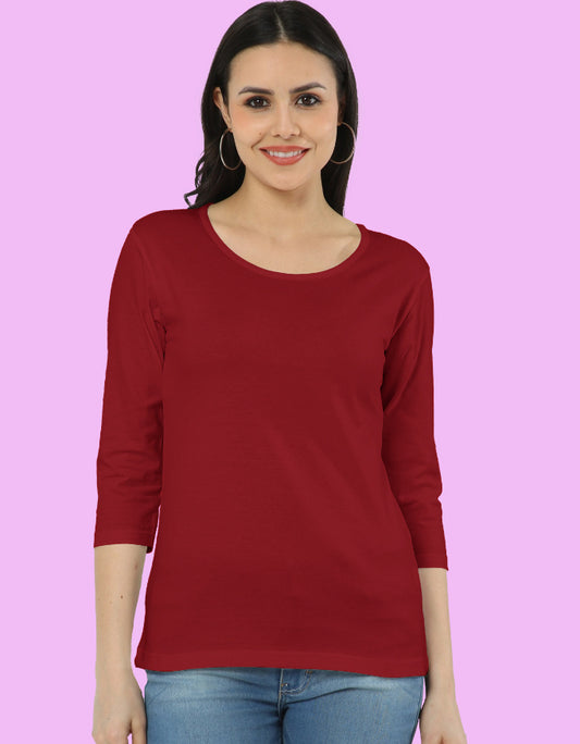 Everyday Casual Solid Tee for Women - Urban Edge