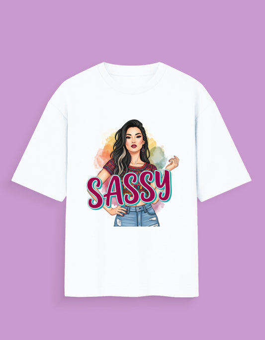 "Sassy" Graphic T-Shirt | Stylish Women's Tee | Attitude Apparel - Urban Edge