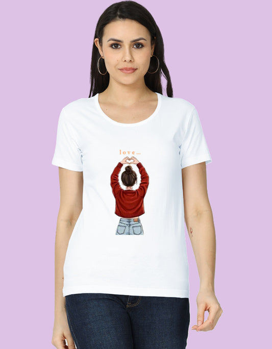 Cute "Love" T-Shirt | Heart Hands Graphic Tee - Urban Edge