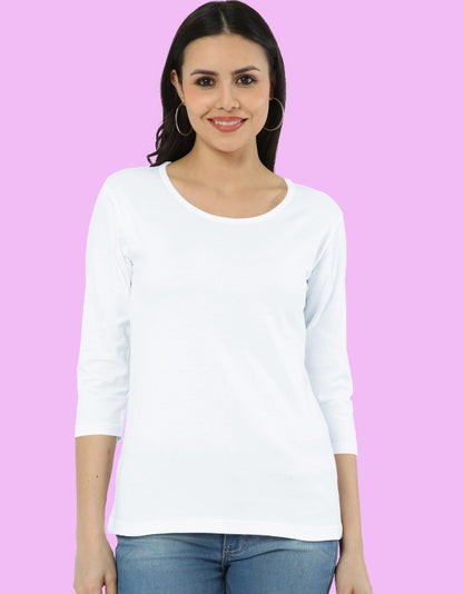 Everyday Casual Solid Tee for Women - Urban Edge
