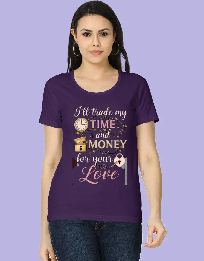 Love Is All You Need - Women's Half Sleeves Printed T-Shirt - Urban Edge