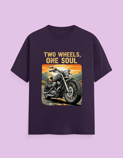 Classic Motorcycle T-Shirt "Two Wheels, One Soul" - Urban Edge