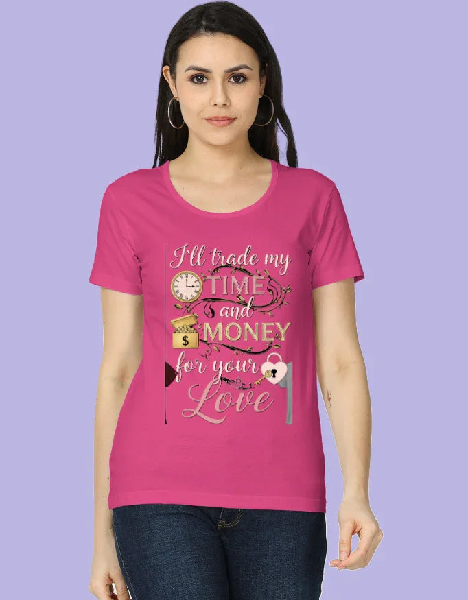 Love Is All You Need - Women's Half Sleeves Printed T-Shirt - Urban Edge
