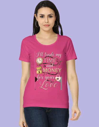 Love Is All You Need - Women's Half Sleeves Printed T-Shirt - Urban Edge