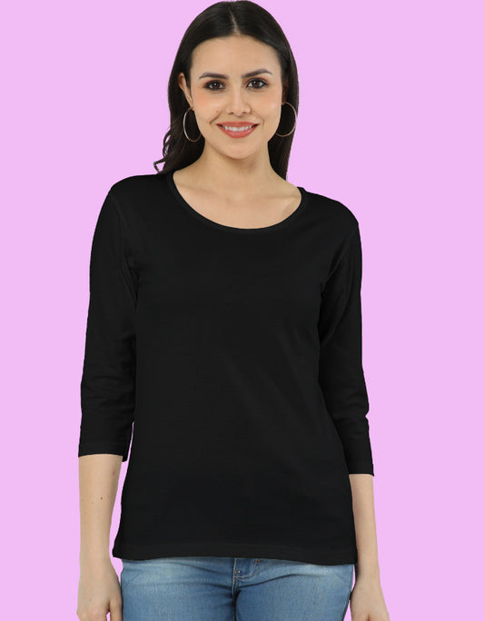 Everyday Casual Solid Tee for Women - Urban Edge