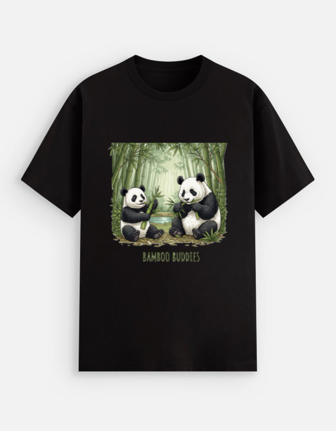 Panda Print Cotton T-Shirt - Urban Edge