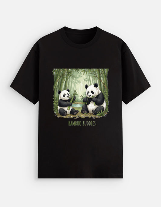 Panda Print Cotton T-Shirt - Urban Edge