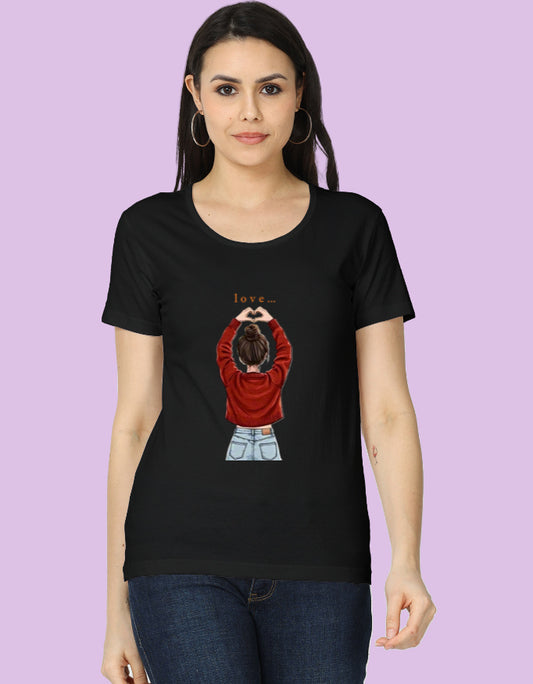 Cute "Love" T-Shirt | Heart Hands Graphic Tee - Urban Edge