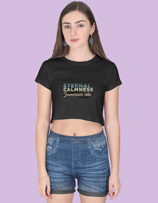 Eternal Calmness Immersive Vibe - Crop Top - Urban Edge
