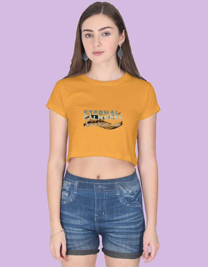 Eternal Calmness Immersive Vibe - Crop Top - Urban Edge