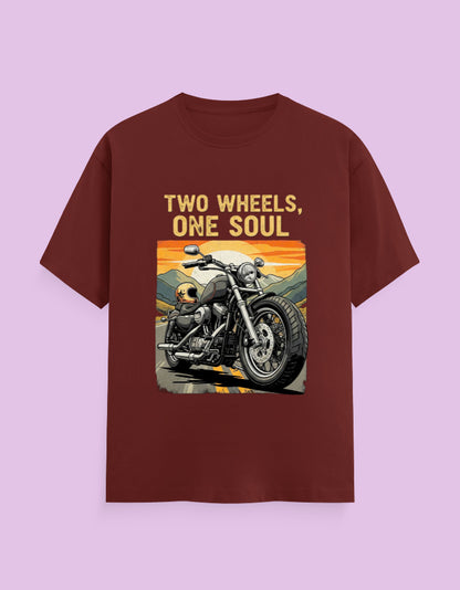Classic Motorcycle T-Shirt "Two Wheels, One Soul" - Urban Edge