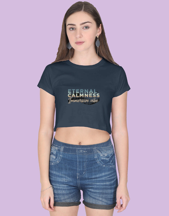 Eternal Calmness Immersive Vibe - Crop Top - Urban Edge
