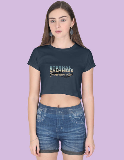 Eternal Calmness Immersive Vibe - Crop Top - Urban Edge
