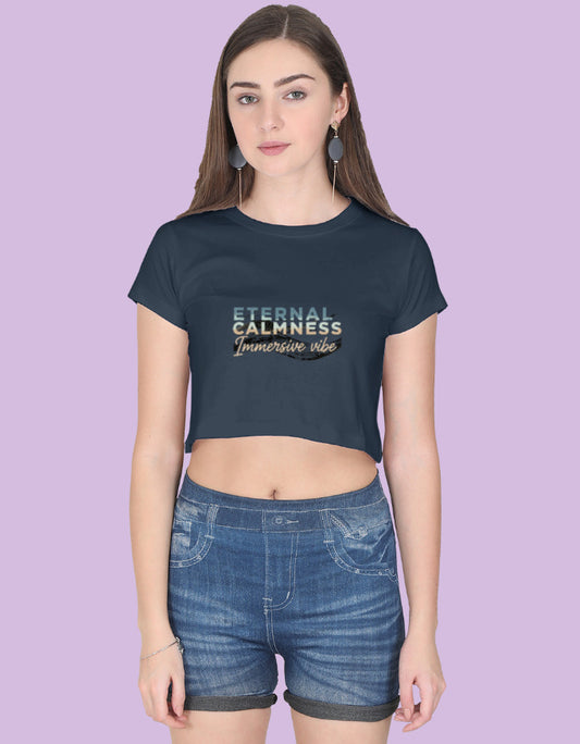 Eternal Calmness Immersive Vibe - Crop Top - Urban Edge