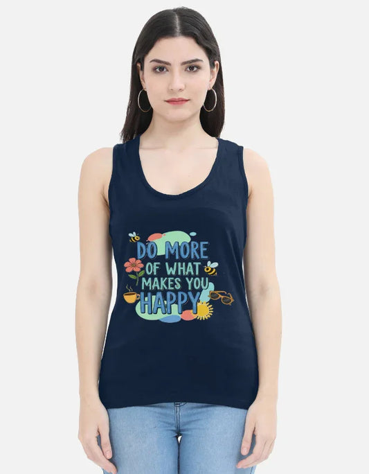 Slogan Printed - Women's Tank Top - Urban Edge