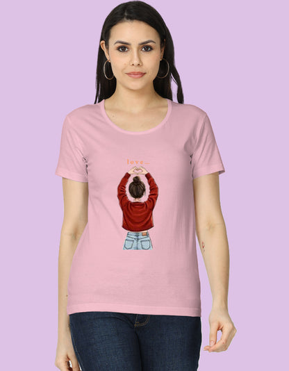 Cute "Love" T-Shirt | Heart Hands Graphic Tee - Urban Edge