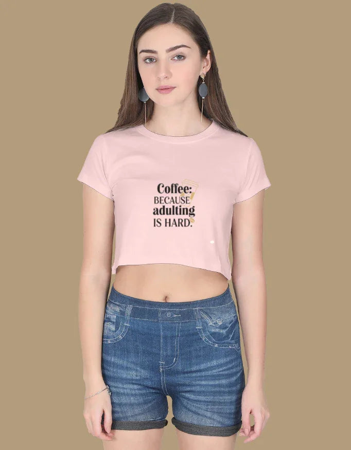 Coffee Lover - Sarcastic Women's Tee | Graphic Crop Top - Urban Edge