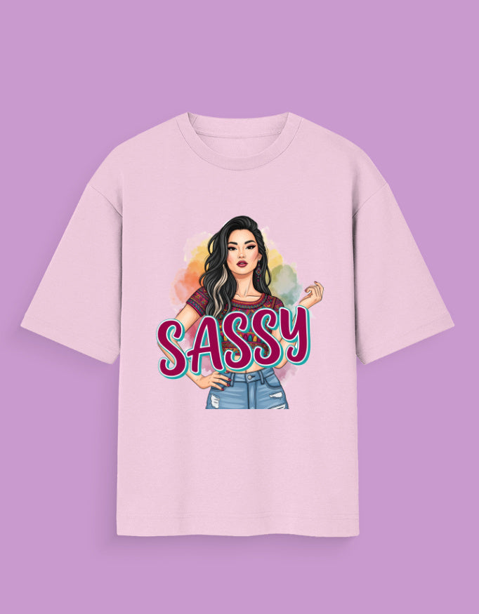 "Sassy" Graphic T-Shirt | Stylish Women's Tee | Attitude Apparel - Urban Edge