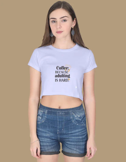 Coffee Lover - Sarcastic Women's Tee | Graphic Crop Top - Urban Edge