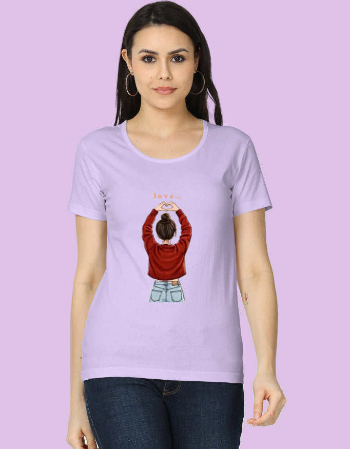 Cute "Love" T-Shirt | Heart Hands Graphic Tee - Urban Edge
