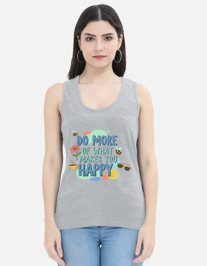 Slogan Printed - Women's Tank Top - Urban Edge