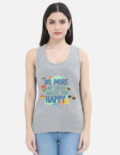 Slogan Printed - Women's Tank Top - Urban Edge