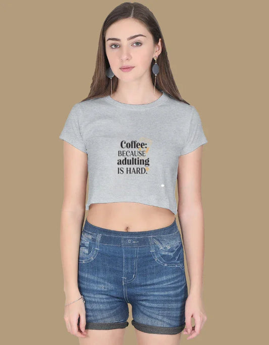 Coffee Lover - Sarcastic Women's Tee | Graphic Crop Top - Urban Edge