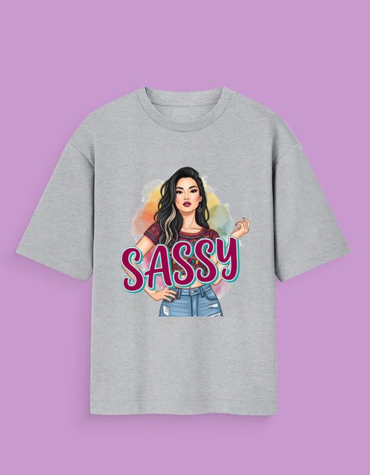 "Sassy" Graphic T-Shirt | Stylish Women's Tee | Attitude Apparel - Urban Edge