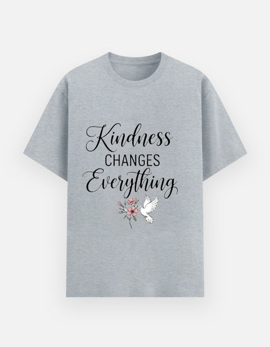 "Kindness changes Everything" Slogan T-Shirt - Urban Edge
