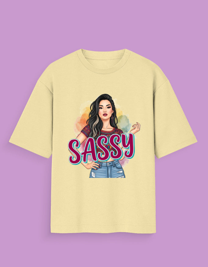 "Sassy" Graphic T-Shirt | Stylish Women's Tee | Attitude Apparel - Urban Edge