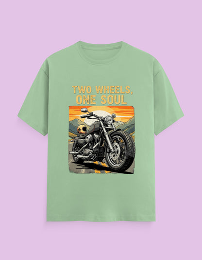 Classic Motorcycle T-Shirt "Two Wheels, One Soul" - Urban Edge