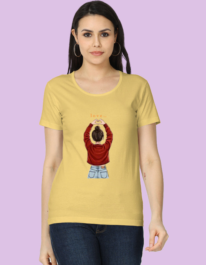 Cute "Love" T-Shirt | Heart Hands Graphic Tee - Urban Edge