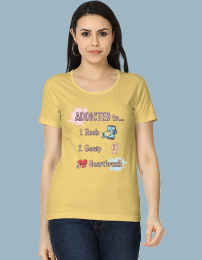 Addicted to Reels and Gossip- Women's Graphic Tee - Urban Edge
