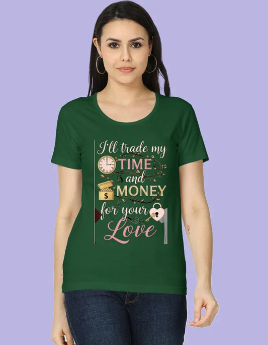 Love Is All You Need - Women's Half Sleeves Printed T-Shirt - Urban Edge